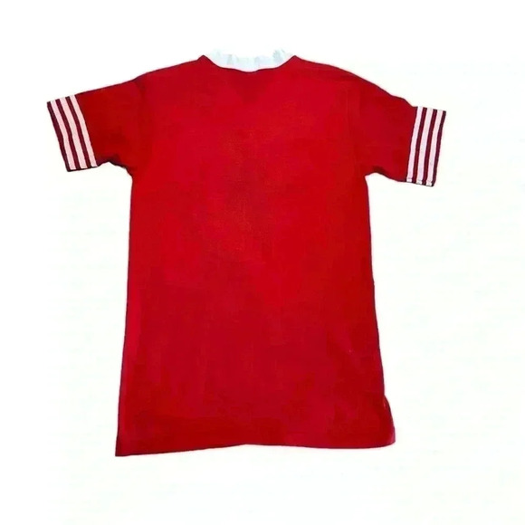 VTG Proud To Be A Christian Glitter Vinyl USA Ringer T Shirt Sz S - Picture 4 of 8